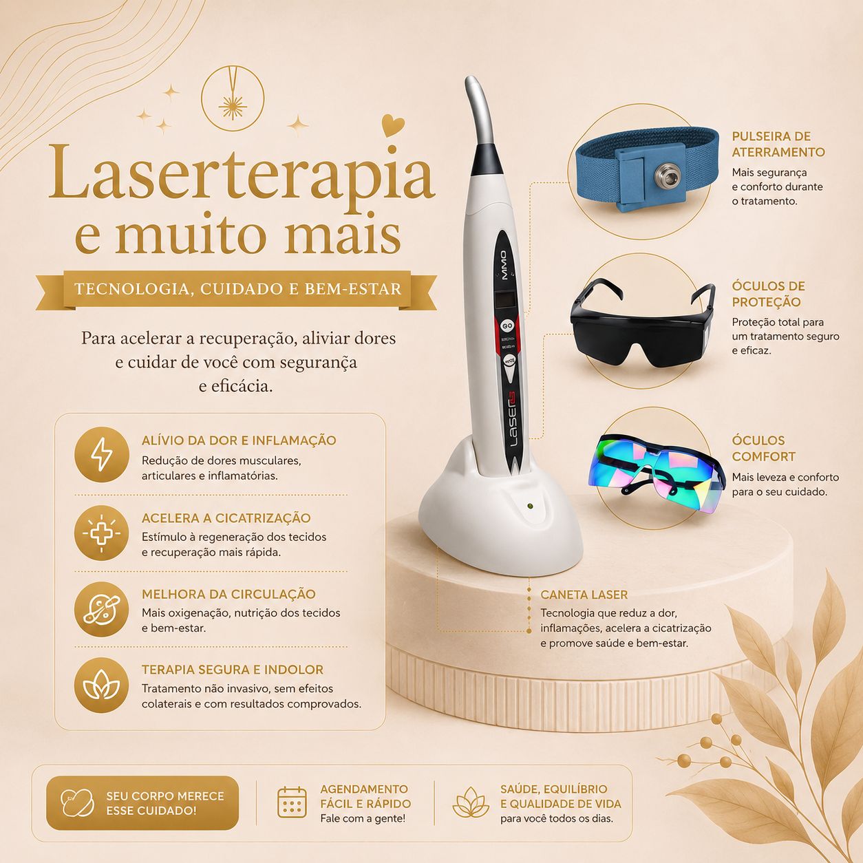 Laserterapia — tecnologia, cuidado e bem-estar